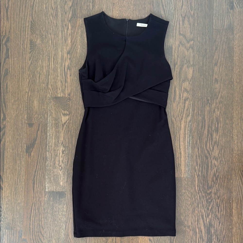 Bailey 44 Black Sheath Mini Dress Sleeveless Bodycon Cocktail LBD Women's M